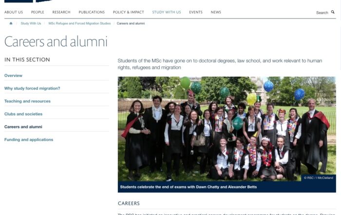 Warda Shazadi Meighen – Oxford University Refugee Studies Centre Alumni